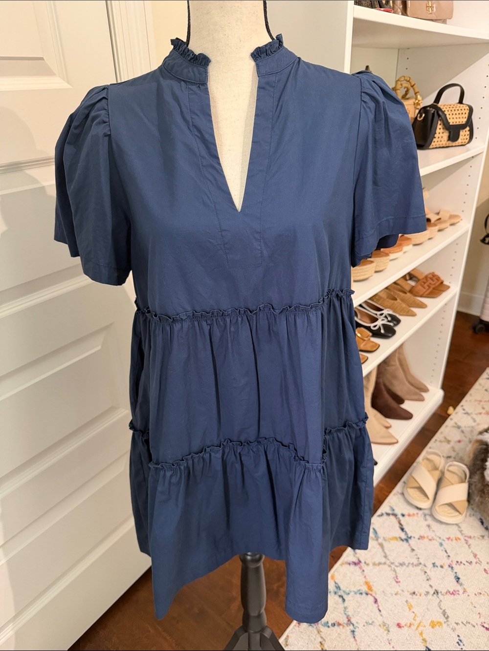Sugarlips Manresa Dixie Split Neck Shift Dress